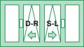 TS06 - Four sashes – two sliding central sashes and two fixed 